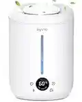 Humidifiers for Bedroom Large Room, Syvio 2.8L Smart Humidity Sensor Cool Mist Air Humidifiers, Easy to Clean Humidifiers for Baby Home Top Fill, Essential Oil Diffuser, Ultrasonic Quiet, 360° Nozzle …