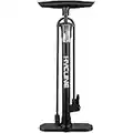 Hycline Bike Pump, Portable Floor Bicycle Tire Pump, 150 PSI High Pressure Air Pumps with Presta and Schrader Valve for Road Mountain Bike Tires, Balls, Balloons, Inflatables (Black)