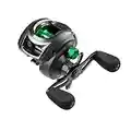 Mitchell MX3 Baitcaster Fishing Reel - Strong Super Smooth Baitcaster Reels With Centrifugal Braking System And 4 + 1 Anti-Corrosion Ball Bearings For Fishing For Pike, Perch, Zander Black/green LP