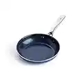 Blue Diamond Cookware Diamond Infused Ceramic Nonstick 8" Frying Pan Skillet, PFAS-Free, Dishwasher Safe, Oven Safe, Blue