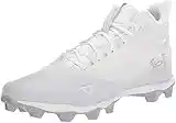 Under Armour Men's Spotlight Fran 2.0 Football Shoe, White (100)/Metallic Silver, 9