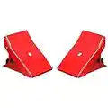 Torin TD3553 Big Red Steel Safety Wheel Chock: Foldable Tire Stop, 1 Pair