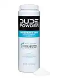 DUDE Body Powder, Fragrance Free 4 Ounce Bottle Natural Deodorizers With Chamomile & Aloe, Talc Free Formula, Corn-Starch Based Daily Post-Shower Deodorizing Powder for Men