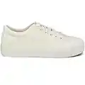 PAYMA - Chaussures de Sport Sneakers Baskets pour Femme. Plateforme. Tennis de Sport, Décontracté et Marcher. Fermeture à Lacets. Intérieur Matelassé. Coleur: Blanc. Taille: EU 39