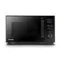 Toshiba 950w 25L Microwave Oven with Upgraded Easy Clean Enamel Cavity, Position Memory Turntable, Convection 2250w & Crispy Grill 1150w - Black - MW2-AC25TF(BK)