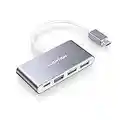 LENTION 4-in-1 USB-C Hub with 100W PD Charging, Type C Data Transfer, USB 3.0, USB 2.0 Compatible 2023-2016 MacBook Pro 13/14/15/16, New Mac Air/Surface, ChromeBook, More, Adapter (C13, Space Gray)