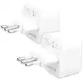 kwmobile 2 Adaptadores de Viaje Italia Tipo L - 2X Adaptador Enchufe schuko - Conector para Siria Cuba Etiopía - Conectores de enchufes en Blanco