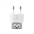 aiino Spinotto per Caricabatterie Apple - Adattatore Presa compatibile con Caricatore Macbook, iPhone, iPad - Adattatore a Due Poli con Presa Italiana per Mac - Plastica Ignifuga, Bianco