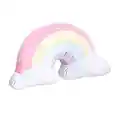 Amazon Basics Kids Unicorns & Rainbows Decorative Polyester Pillow - Rainbow