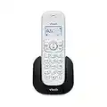 VTech CS1500 Dual-Charging DECT Cordless Phone with Call Block, Caller ID/Call Waiting, Handsfree Speakerphone, Backlit Display and Keypad, White