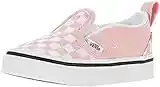 Vans Slip-ON V (Checkerboard) Powder Pink/True White Size Toddler Size 6
