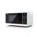 Sharp YC-MS02U-W White 800W 20L Capacity Microwave with 11 Power Power Levels