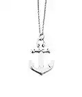 Anchor Necklace - Pewter Anchor on 18 inch Stainless Steel Cable Chain