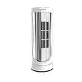 Igenix DF0022WH Mini Tower Fan, 12 Inch, 3 Speed Settings, Oscillating, Quiet Operation, 8 Hour Timer, Sleep/Natural Mode, Ideal for Desktops and Bedrooms - White