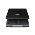 Epson Canada Perfection V39 Colour Photo and Document Scanner with Scan-to-cloud, 4800 By 4800 Dpi, Black