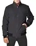 Dockers Men's Micro Twill Golf Bomber Jacket, Black, Small