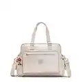 Kipling Alanna Metallic Diaper Bag Quartz Metallic