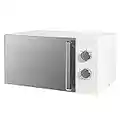 Russell Hobbs Honeycomb RHMM715 17 Litre 700W White Solo Manual Microwave with 5 Power Levels, Integrated Timer and Defrost Function (White)