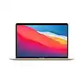 Apple PC Portatile MacBook Air 2020: Chip M1, Display Retina 13", 8GB RAM, 256GB SSD, Tastiera retroilluminata, Videocamera FaceTime HD, Touch ID- Oro