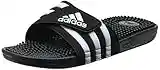 adidas Performance Unisex Adissage Slides Sandal, Black/White/Black, 8 US Men