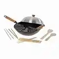 Joyce Chen 22-9938, Pro Chef 14 Inch 10 Piece Excalibur Non-Stick Wok Set