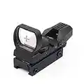 KINGSCOPE Red Dot Scope 4 Reticles Reflex Sight for Hunting Airsoft Shooting with 20/22mm Weaver Picatinny Rail Mount