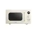 COMFEE' CM-M092AAT Retro Microwave with 9 Preset Programs, Fast Multi-stage Cooking, Turntable Reset Function Kitchen Timer, Mute Function, ECO Mode, LED digital display, 0.9 cu.ft, 900W, Apricot