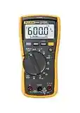 Fluke 117 Digital Multimeter, Non-Contact AC Voltage Detection, Measures Resistance/Continuity/Frequency/Capacitance/Min Max Average, Automatic AC/DC Voltage Selection, Low Impedance Mode