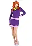 Classic Women's Scooby Doo Daphne Fancy Dress Costume X-Small Purple