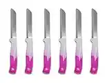 Solingen Küchenmesser Set, Solingen Messer Set, Allzweckmesser, Obstmesser, Gemüsemesser, Schälmesser, sehr scharf, Allesschneider Edelstahl, Farbe:Pink-Weiß, Stück:3 Stück