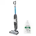 BISSELL CrossWave HF3 Cordless,Nettoyeur sec et humide pour surfaces dures, Aspire, lave et sèche, Sans fil, Pour sols durs, 70 dB, 3598N- Noir/Blanc/Bleu bossanova