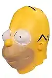 IOONCHI Homer Simpson Maske Volllatex Halloween Maske Erwachsene Maskerade Halloween Party Kostüm Requisiten