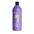 Matrix So Silver Purple Shampoo | Neutralizes Yellow Tones | Color Depositing & Toning | For Blonde, Grey, Platinum, & Bleached Hair | For Color Treated Hair | Salon Shampoo | Packaging May Vary