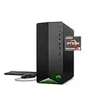 HP Pavilion Gaming Desktop, AMD Radeon RX 5500, AMD Ryzen 3 5300G Processor, 8 GB RAM, 512 GB SSD, Windows 11 Home, 9 USB Ports, Keyboard and Mouse Combo, Pre-Built PC Tower (TG01-2022, 2022)