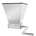 FERRODAY Malted Grain Mill Malt Stainless Steel 2 Roller Malt Mill Homebrew Malted Grain Crusher Manual Grain Mill Slow Drill Available Malt Crusher Adjustable Gap Malted Barley Grinder - No Base Type