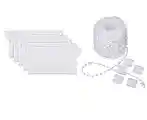 Bkrdty Aveugle Verticale Plastique Kit de Stores verticaux 10 pièces Poids des Lattes 20 pièces Stores Verticaux avec 20 mètre Chaînette de Laison pour Rideau à Lamelle Verticale 3.5 Pouces/ 89 mm