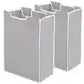 STORAGE MANIAC 2 Pack Laundry Sorter Replacement Bags, No Hangers, Laundry Hamper Cart Removable Replacement Bags, Laundry Storage Organizer Replacement Bags, Gray