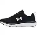 Under Armour Women's Charged Assert 9 Running Shoe, Black/White, 8 Wide