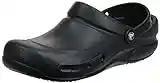 Crocs Unisex Adult Men's and Women's Bistro Clog | Slip Resistant Work Shoes, Black, 6 US