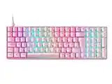 MARSGAMING MKULTRA, Clavier Mécanique Rose RGB, Compact 96%, Switch Outemu SQ Rouge, Langue Français