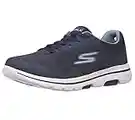 Skechers Men's Gowalk 5 Qualify-Athletic Mesh Lace Up Performance Walking Shoe Sneaker, Navy, 10.5 X-Wide