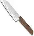 Victorinox 6.9050.17KG Modern Santoku Knife, Stainless Steel, Walnut Wood