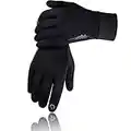 SIMARI Gants Chauds d'hiver pour Hommes et Femmes conviennent à l'écran Tactile, Gants Coupe-Vent pour la Conduite sous Le Climat Froid, Le Cyclisme, Le Ski, Le Travail en Plein air SMRG102 (Noir L)