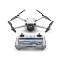 DJI Mini 3 Pro (DJI RC) – Lightweight and Foldable Camera Drone with 4K/60fps Video, 48MP Photo, 34-min Flight Time, Tri-Directional Obstacle Sensing, Ideal for Aerial Photography and Social Media, Grey