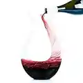 Galashield Wine Decanter, 100% Hand Blown Lead-Free Crystal Glass Red Wine Carafe U Shape Wine Aerator