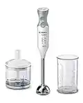 Bosch Elettrodomestici ErgomMixx Mixer a Immersione, Frullatore, 600 W, 70 Decibel, Plastica, 12 velocità, Bianco