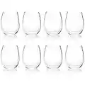 18-ounce Acrylic Glassses Stemless Wine Glasses, set of 6 Clear - Unbreakable, Dishwasher Safe, BPA Free…