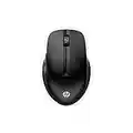 HP 430 Multi-Device Wireless Mouse (Black) - Bluetooth 5.2 & 2.4 GHz USB Receiver Dongle - 4000 DPI Cursor Tracking, 4 Customizable Buttons, 2-Year Battery - Windows, MacOS, Chromebook (3B4Q2AA#ABL)
