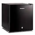 Subcold Eco50 Mini Fridge Black | Table-Top Model | Counter-Top Fridge | Solid Door with Chiller Box | Lock & Key | Energy Efficient (50L, Black)