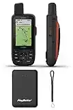 Garmin GPSMAP 66i Hiking GPS Tactical Bundle | with PlayBetter Portable Charger, GPS Tether Lanyard | TOPO Maps & inReach Technology | Premium Handheld, Satellite Communicator